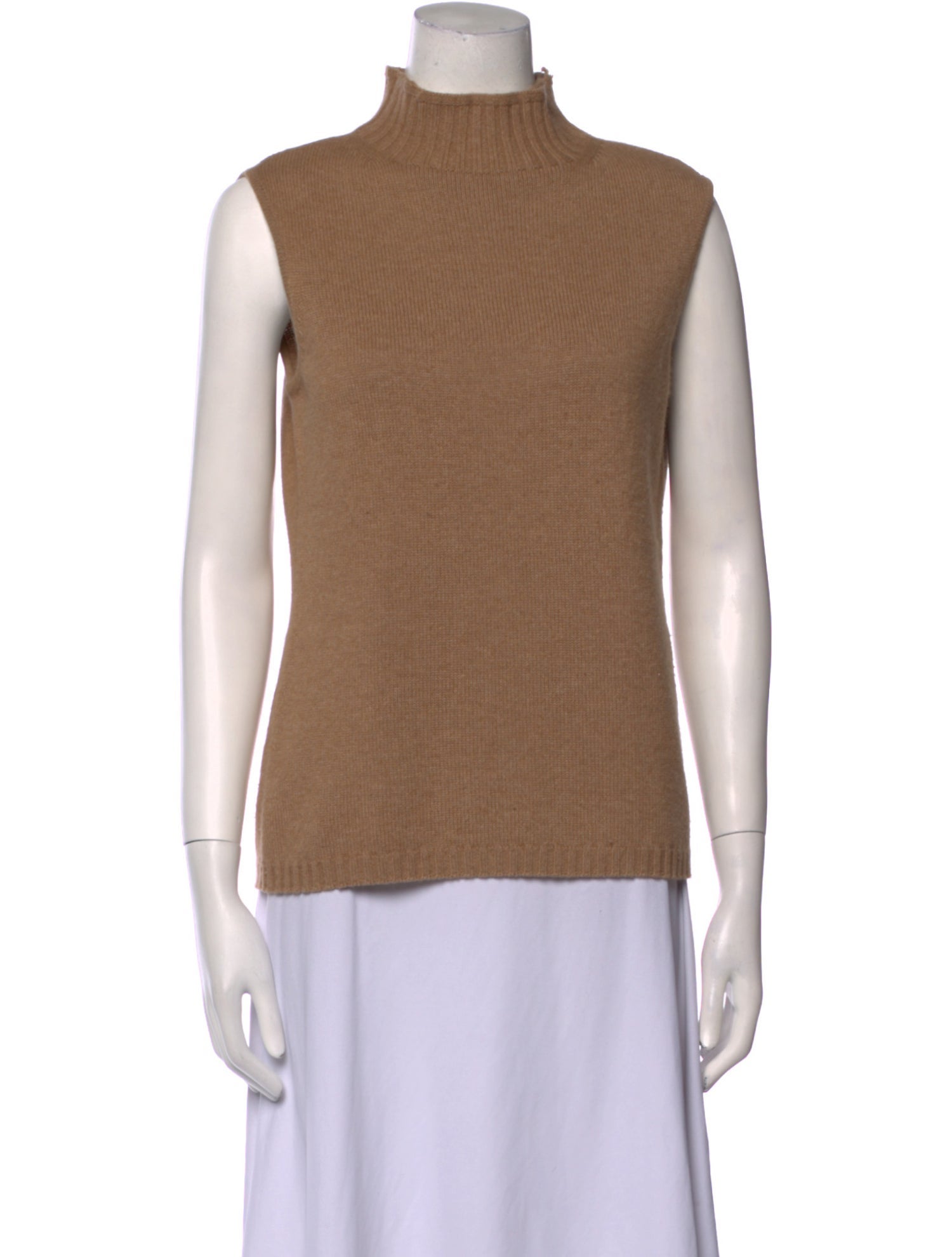 Escada Virgin Wool Mock Neck Top